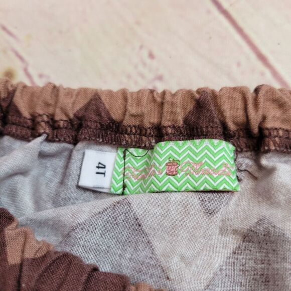 Turtles Threads homemade chevron dress 4T - Picture 3 of 3